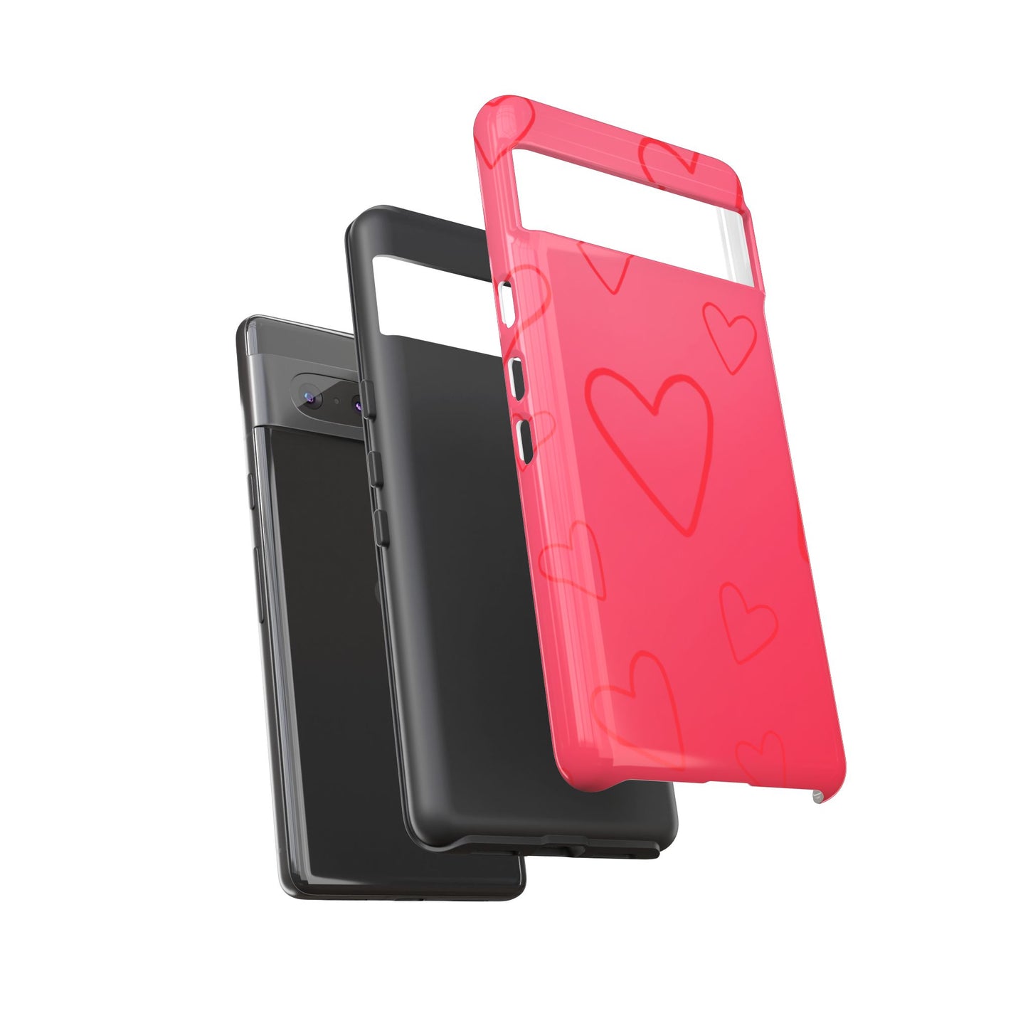 Hearts Red Tough Cases