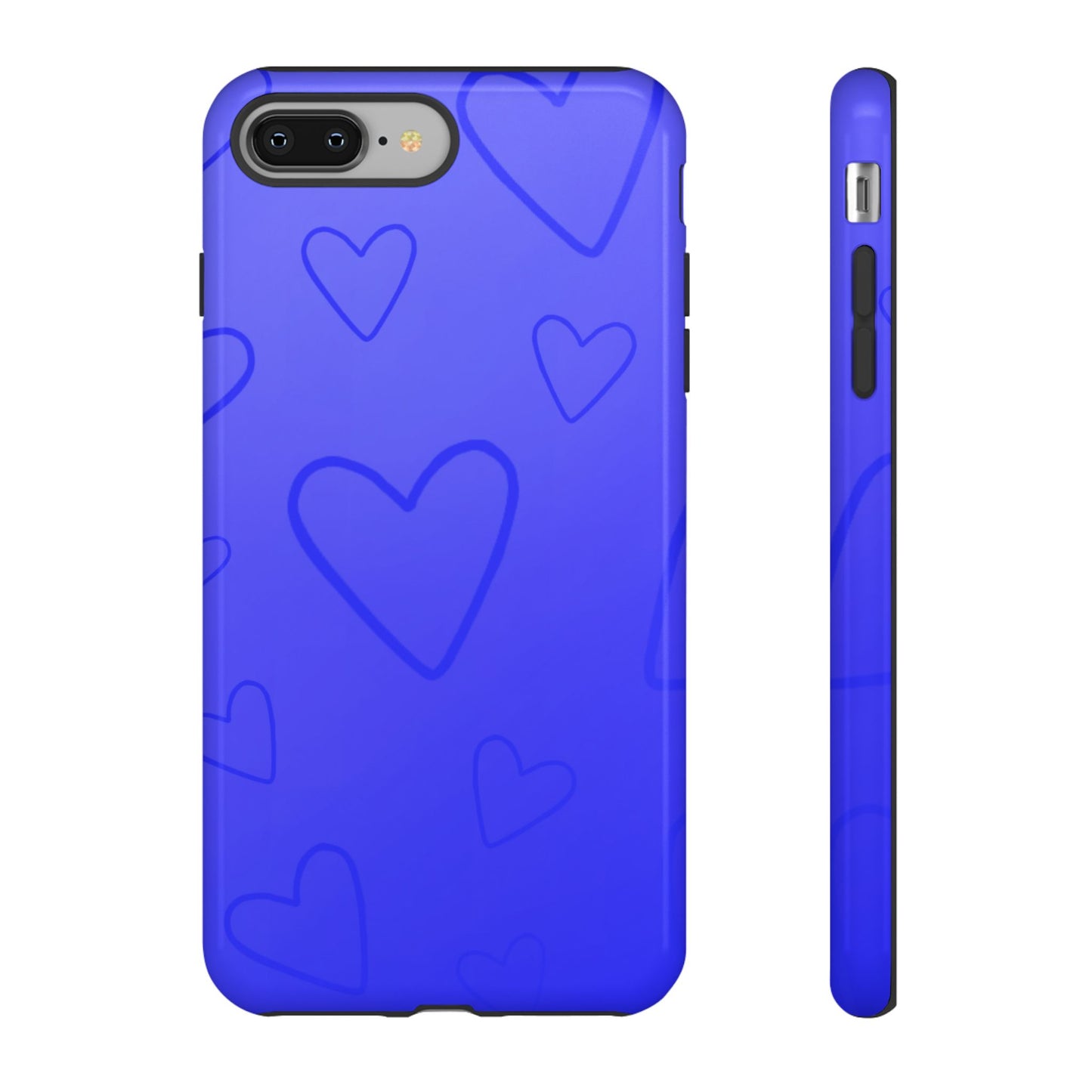 Hearts Blue Tough Cases