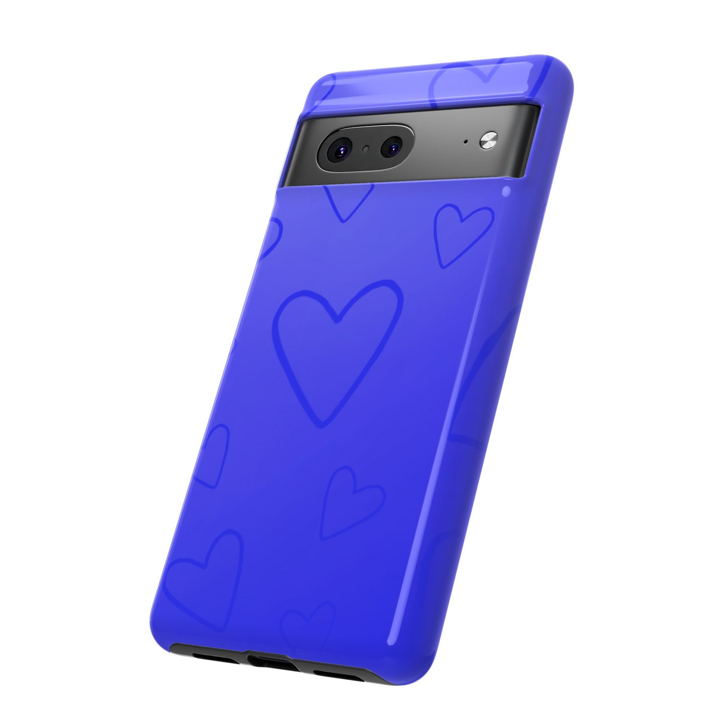 Hearts Blue Tough Cases