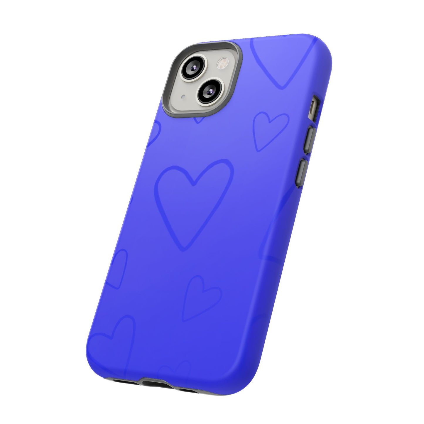 Hearts Blue Tough Cases