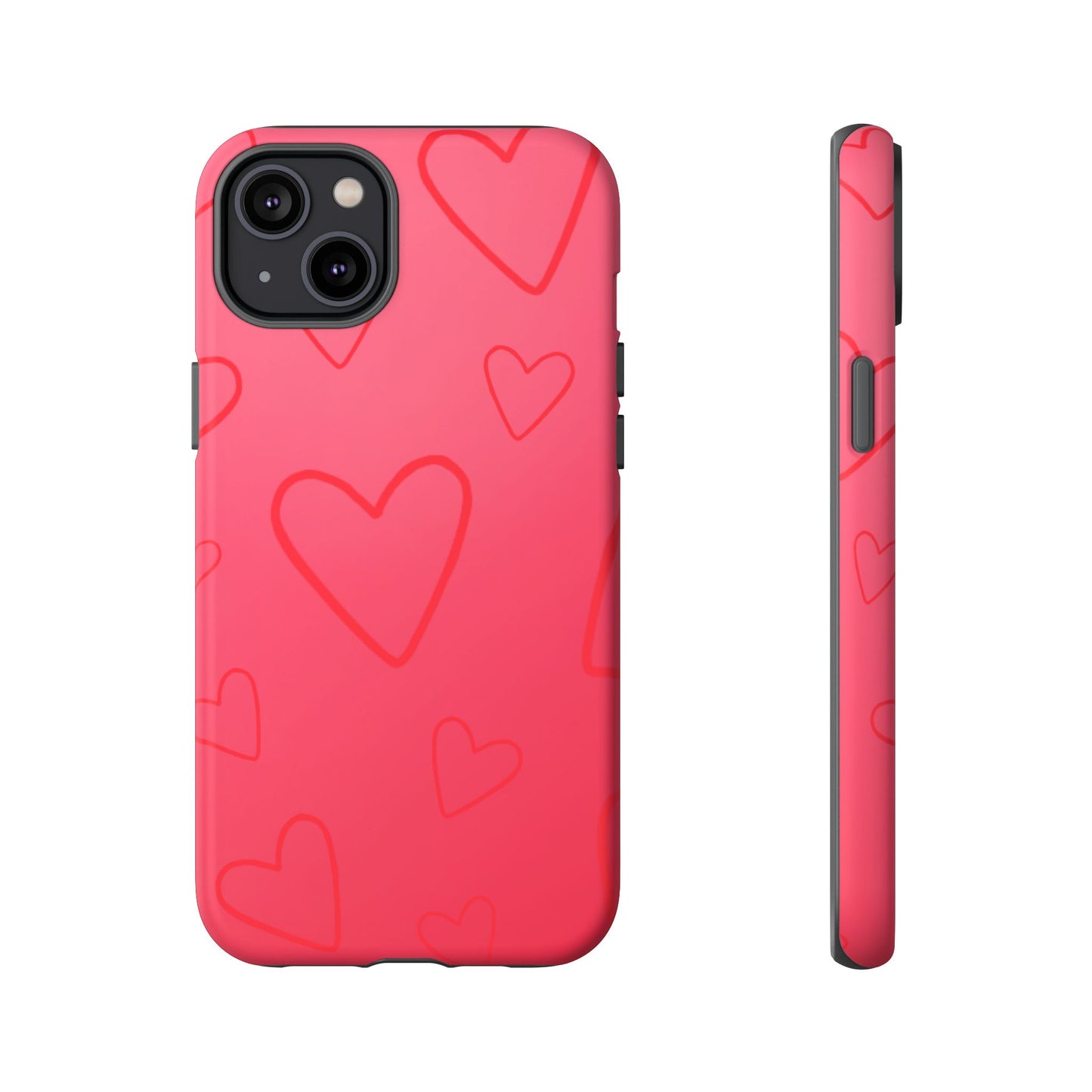 Hearts Red Tough Cases