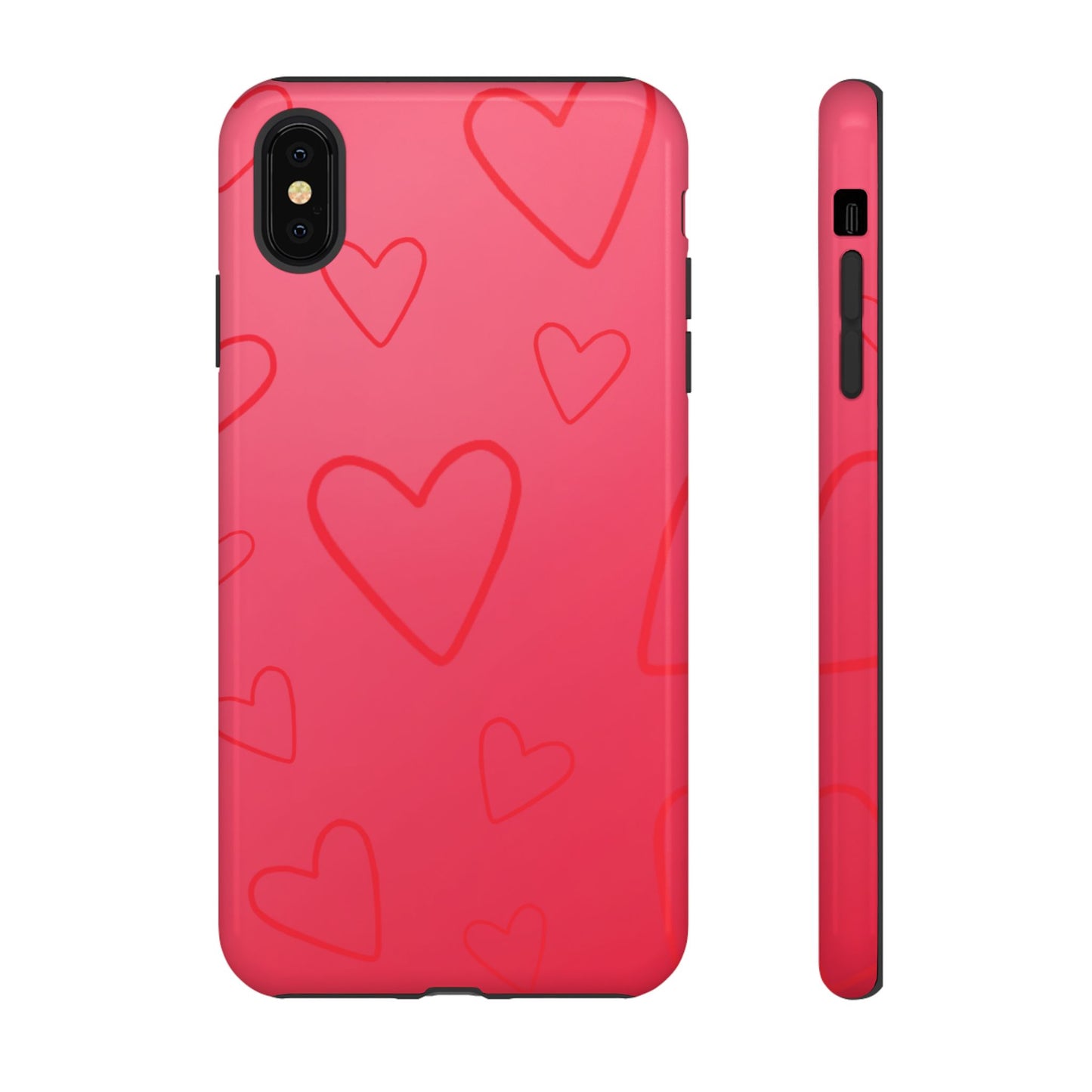 Hearts Red Tough Cases