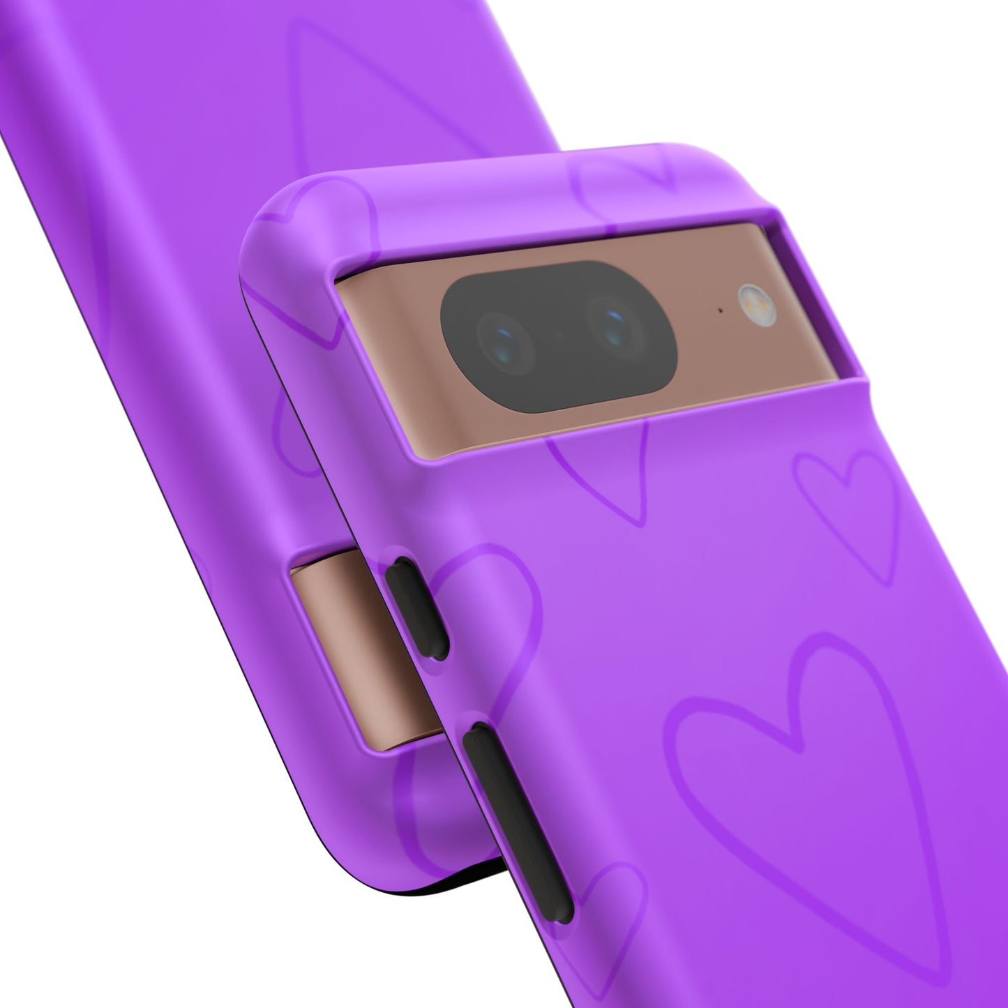 Hearts Purple Tough Cases