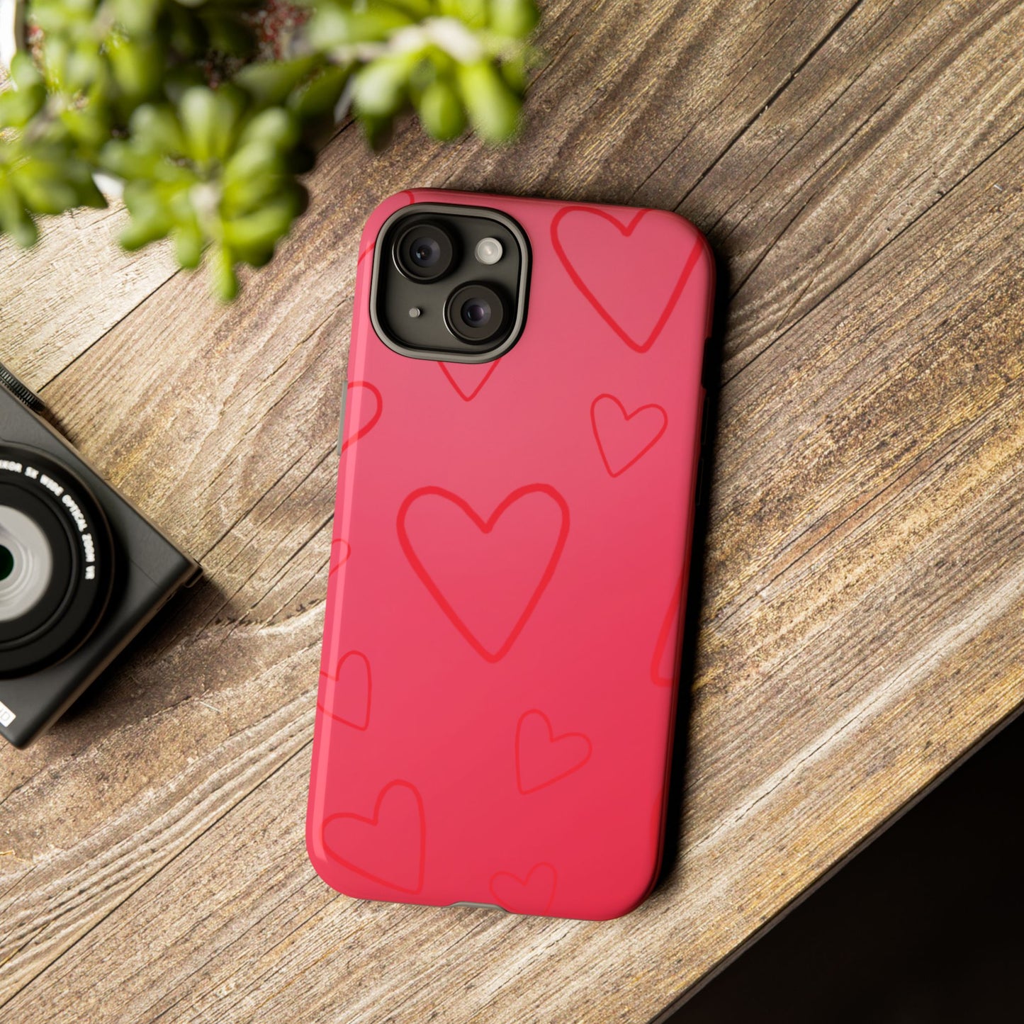 Hearts Red Tough Cases