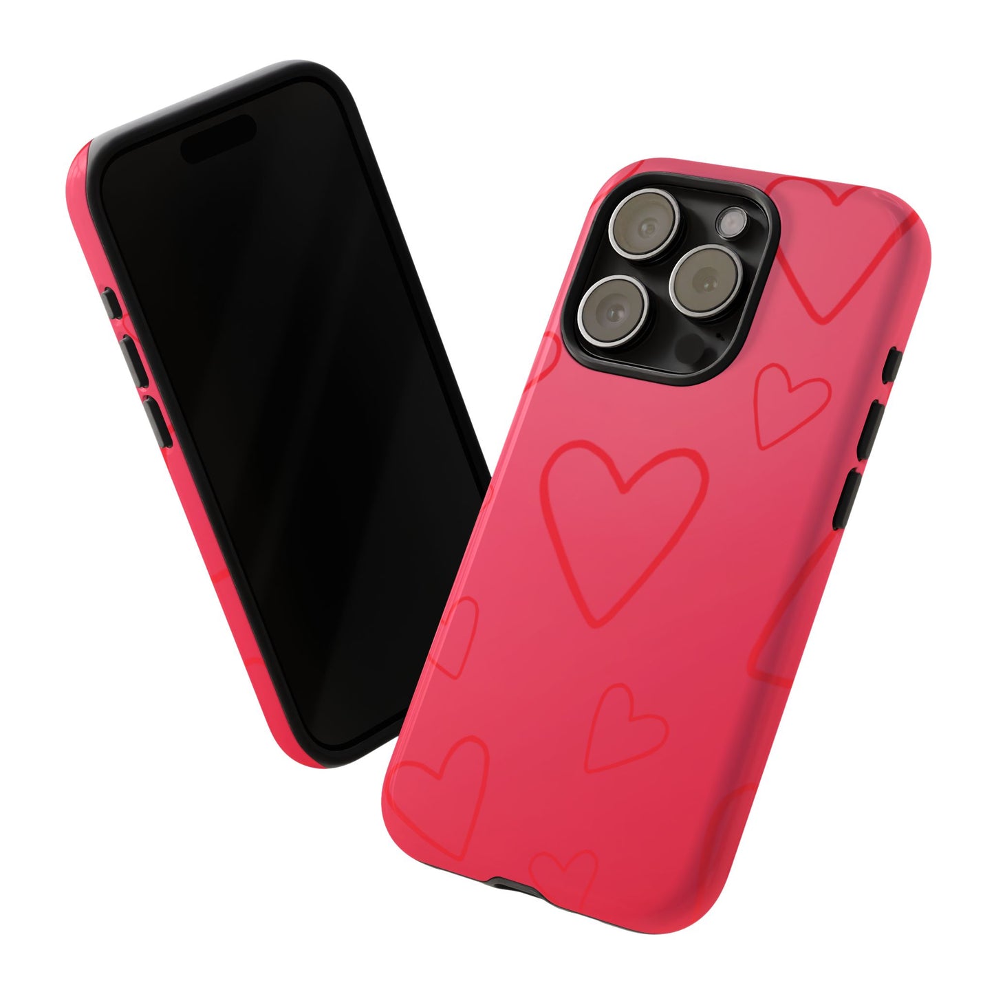 Hearts Red Tough Cases