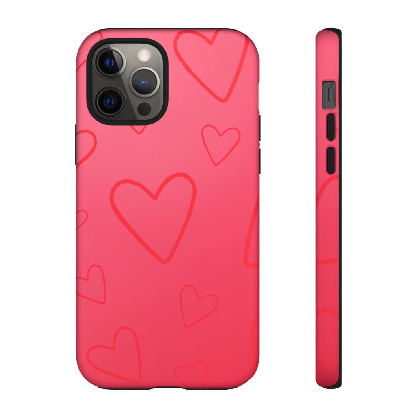 Hearts Red Tough Cases