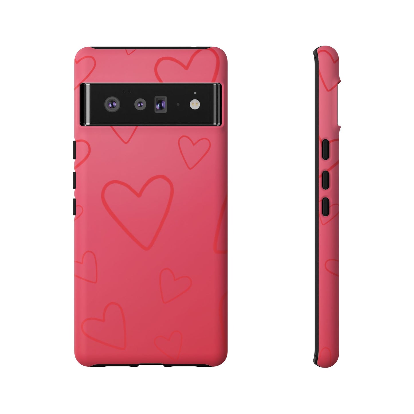 Hearts Red Tough Cases