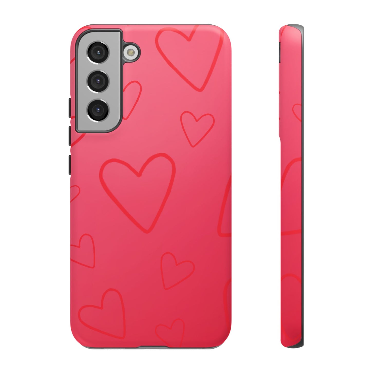 Hearts Red Tough Cases