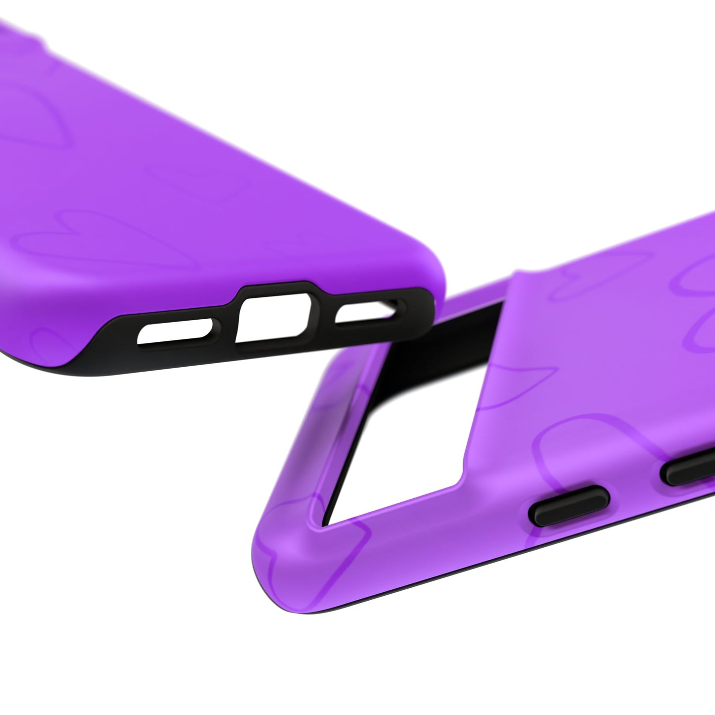 Hearts Purple Tough Cases