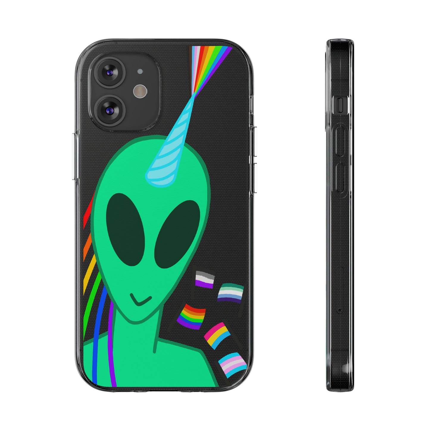 Gay Alien Clear Soft Phone Cases