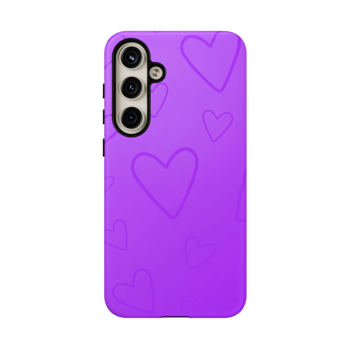 Hearts Purple Tough Cases