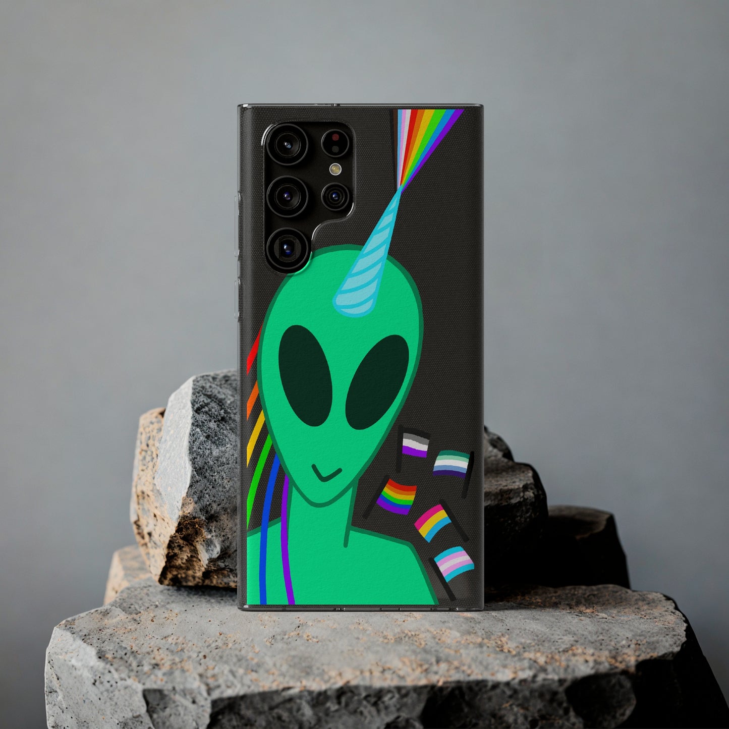 Gay Alien Clear Soft Phone Cases