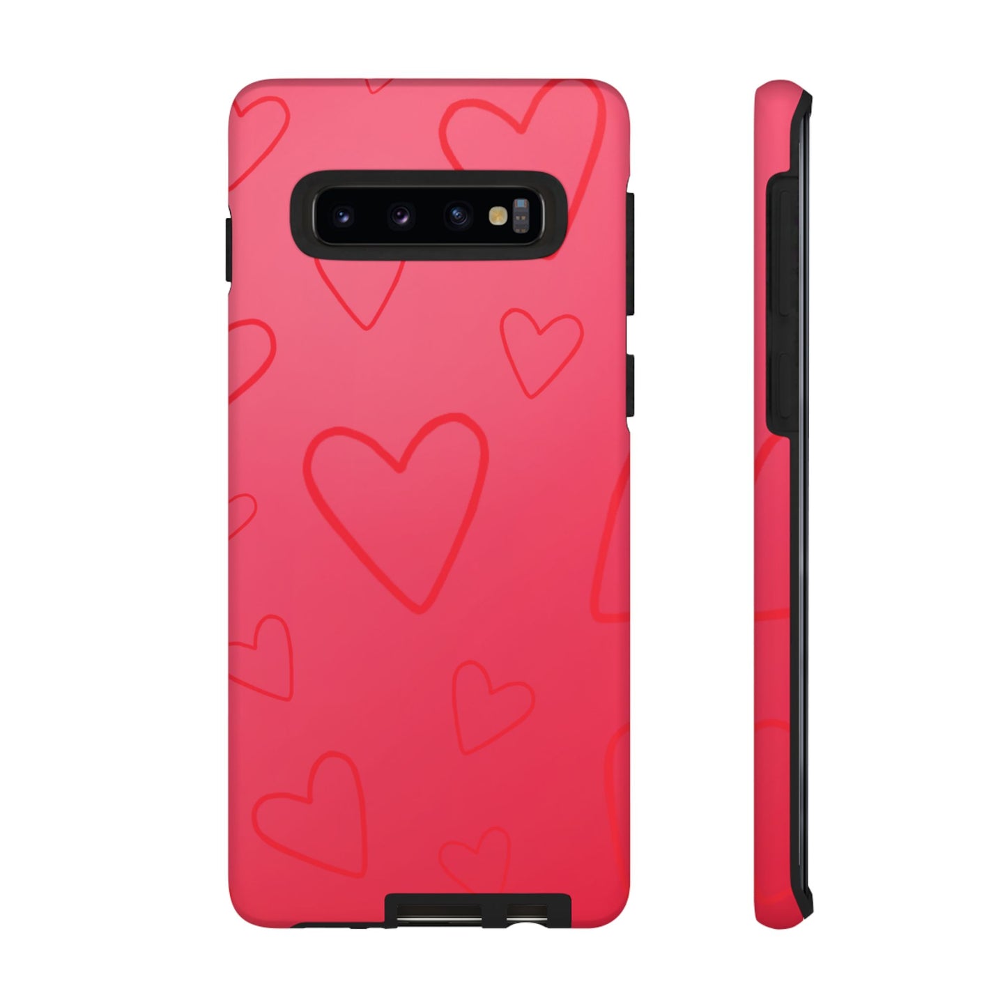 Hearts Red Tough Cases