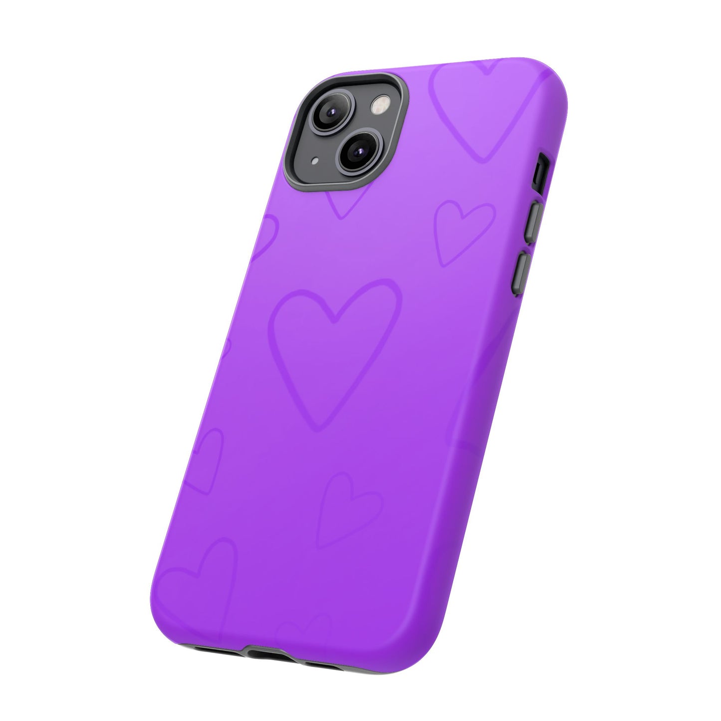 Hearts Purple Tough Cases