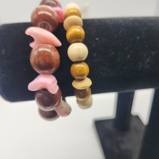 Wooden Beaded Bracelets