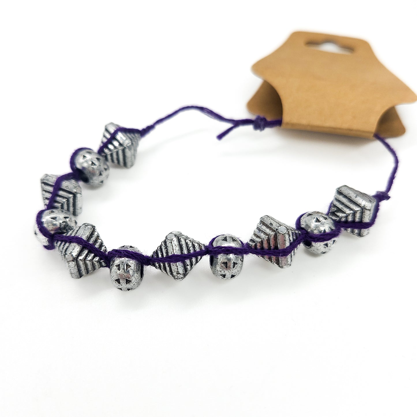 Woven Bead Bracelets with Sliding Closure