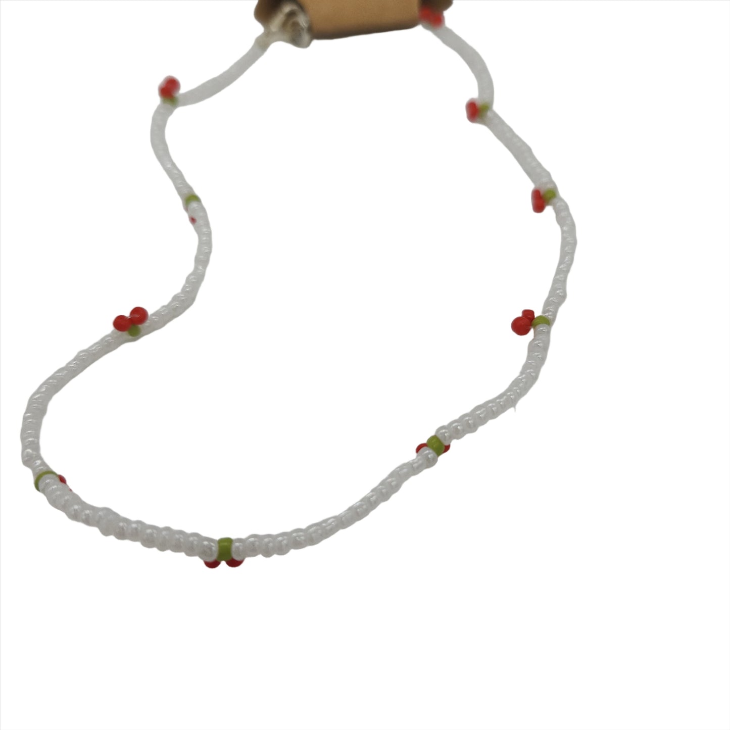 Delicate Beaded Cherry Chokers