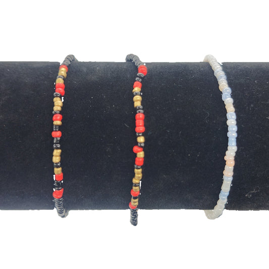 Morse Code Bracelets - Miniature Beads