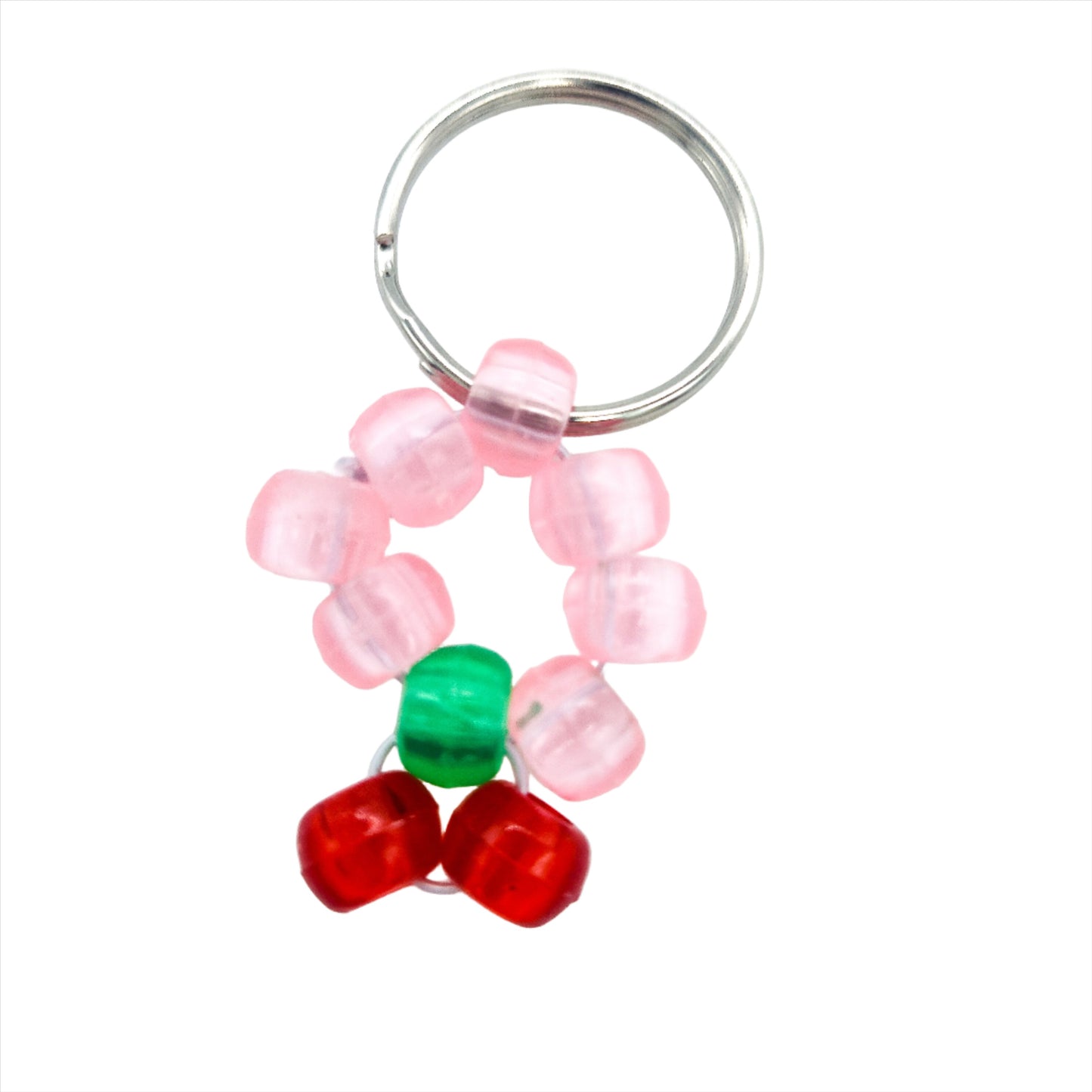 Beaded Cherry Keychains