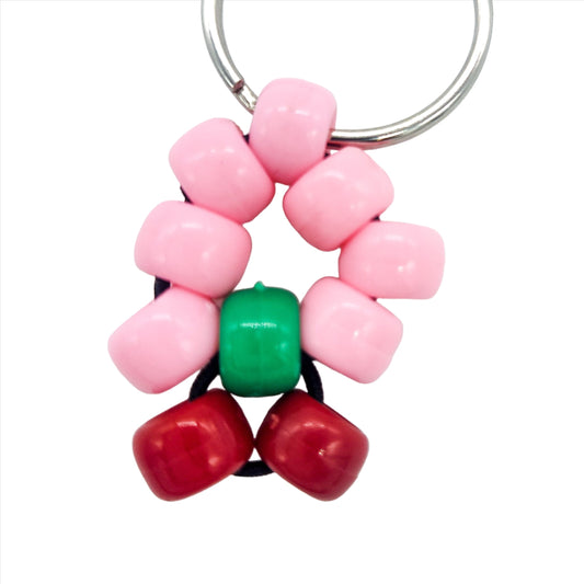 Beaded Cherry Keychains