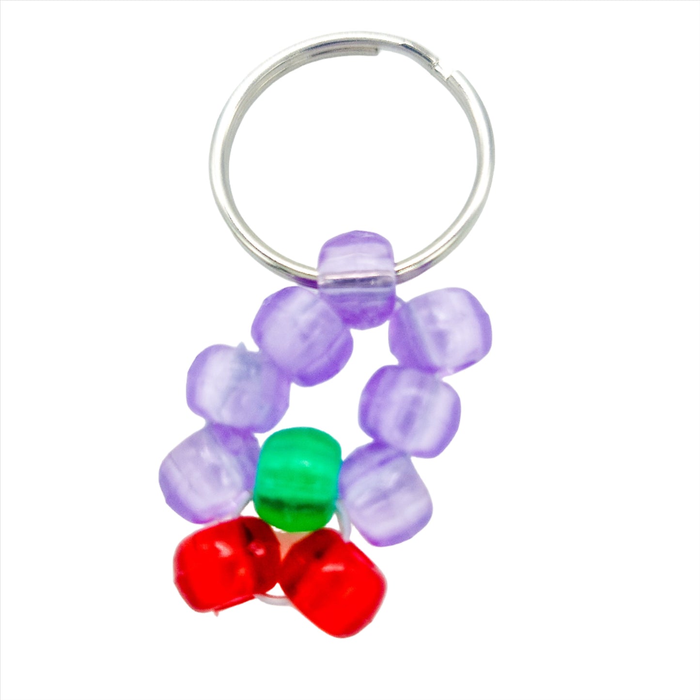 Beaded Cherry Keychains