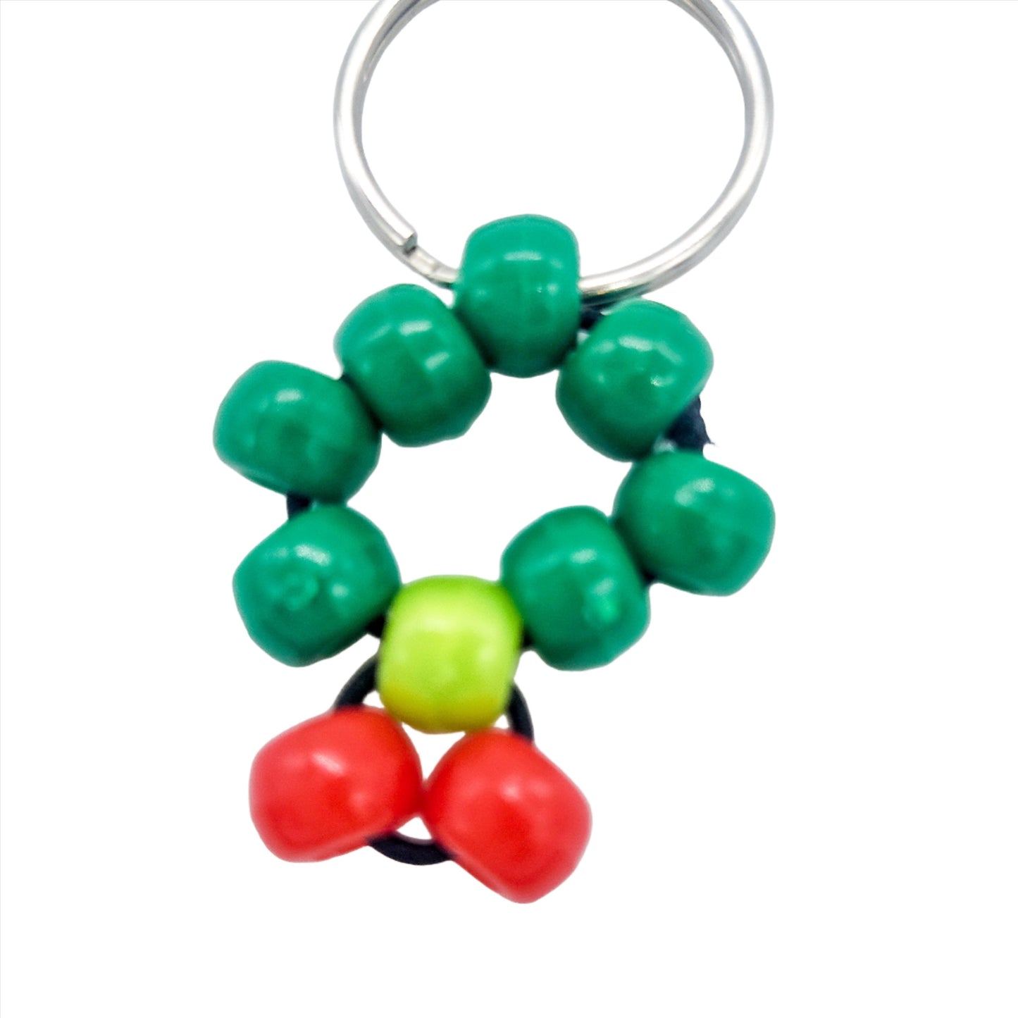 Beaded Cherry Keychains