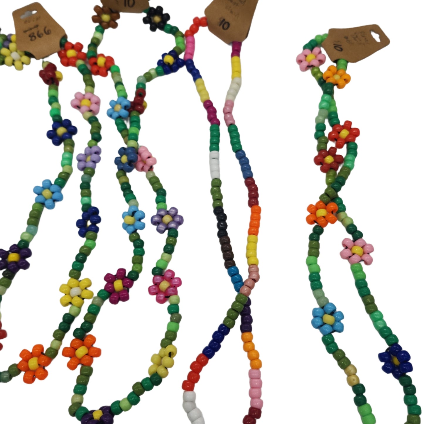 Beaded Flower Elastic Waist Chains