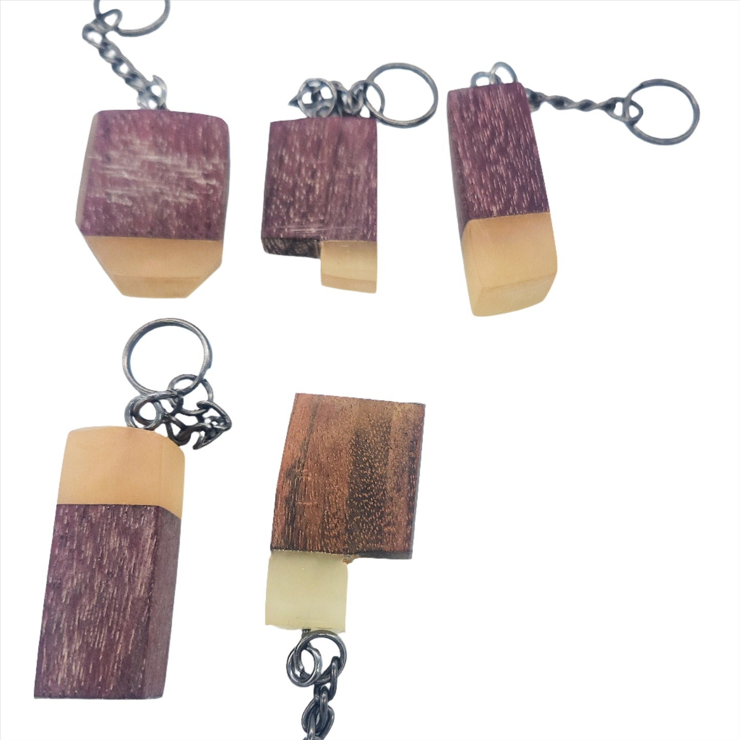 Wood and Resin Keychains