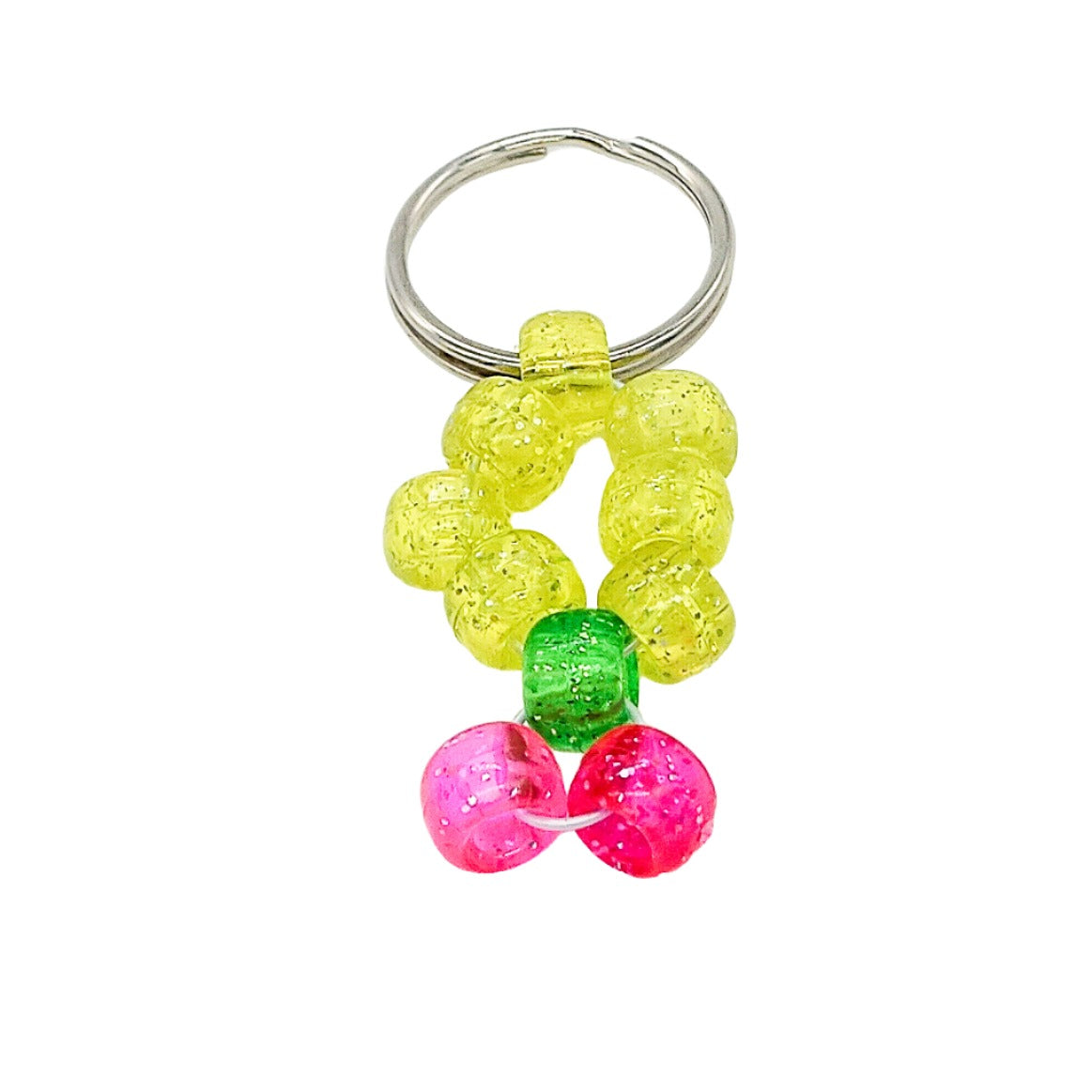 Beaded Cherry Keychains