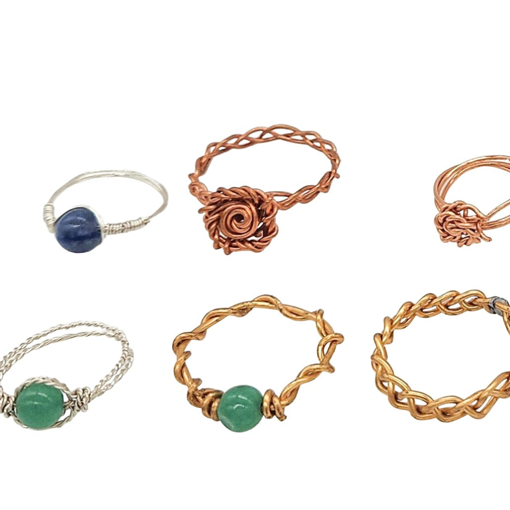 Hand-Crafted Copper Rings