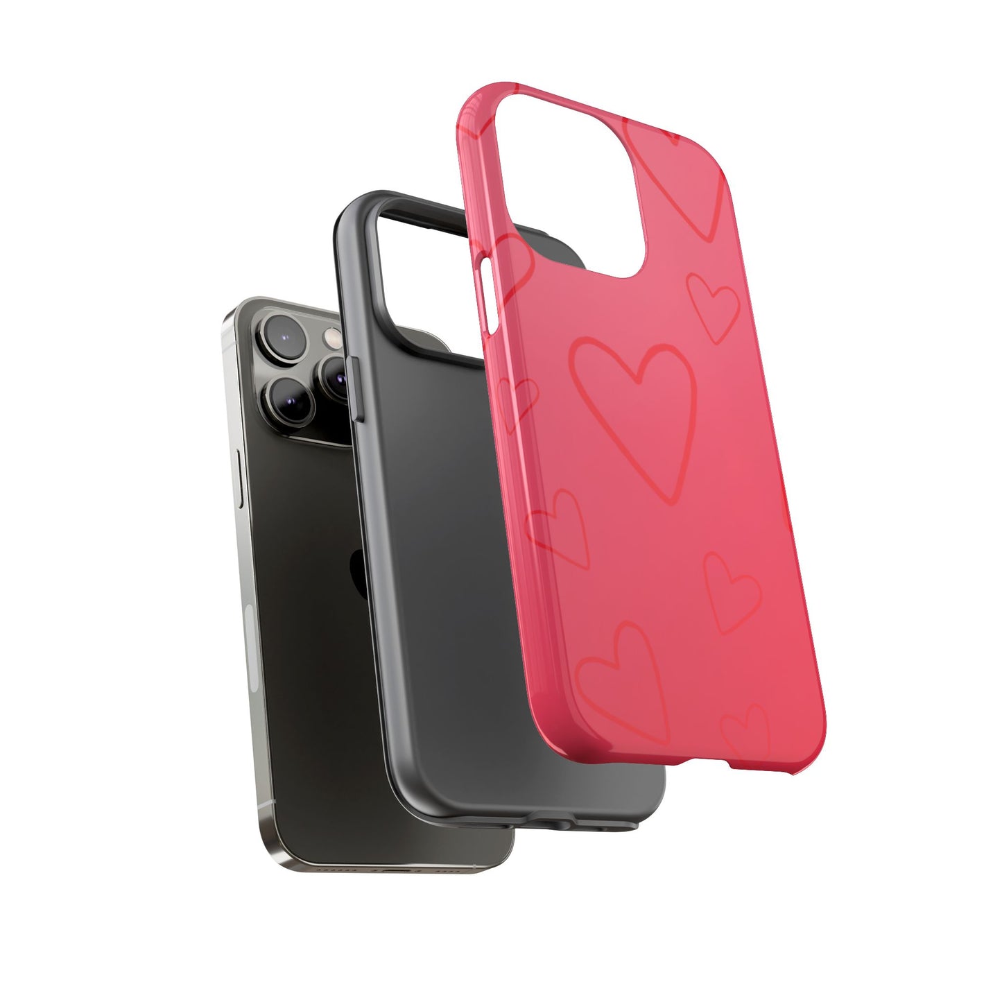 Hearts Red Tough Cases