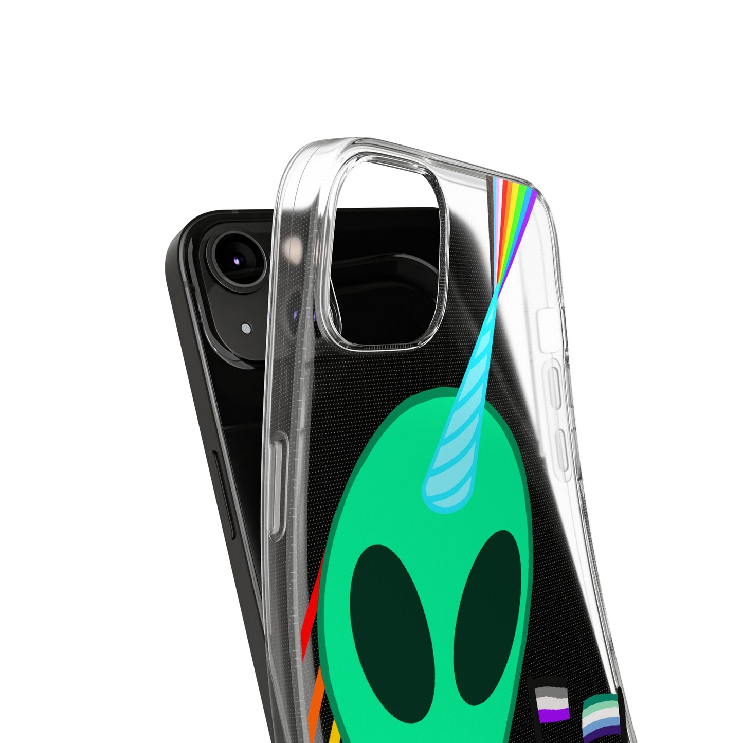 Gay Alien Clear Soft Phone Cases