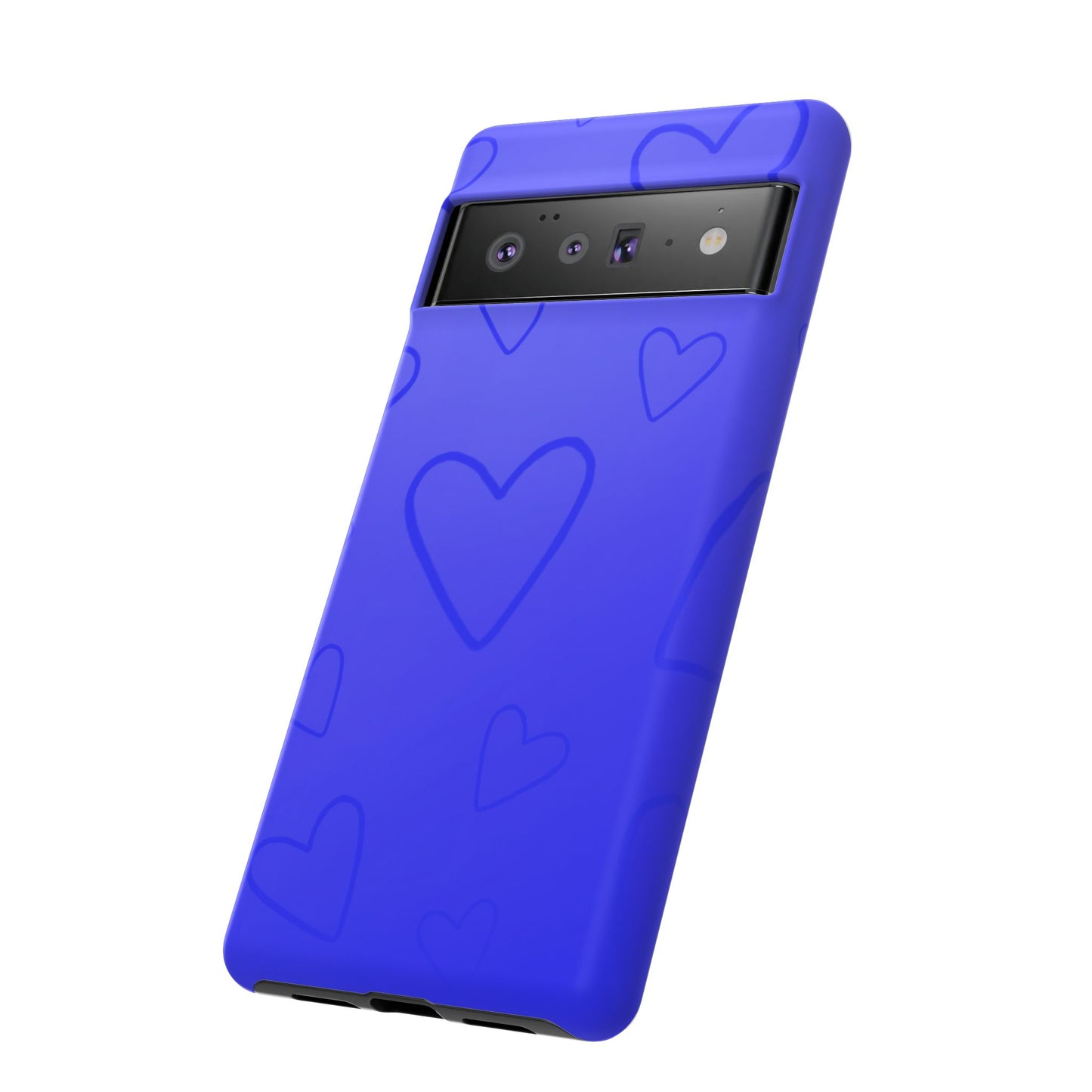 Hearts Blue Tough Cases