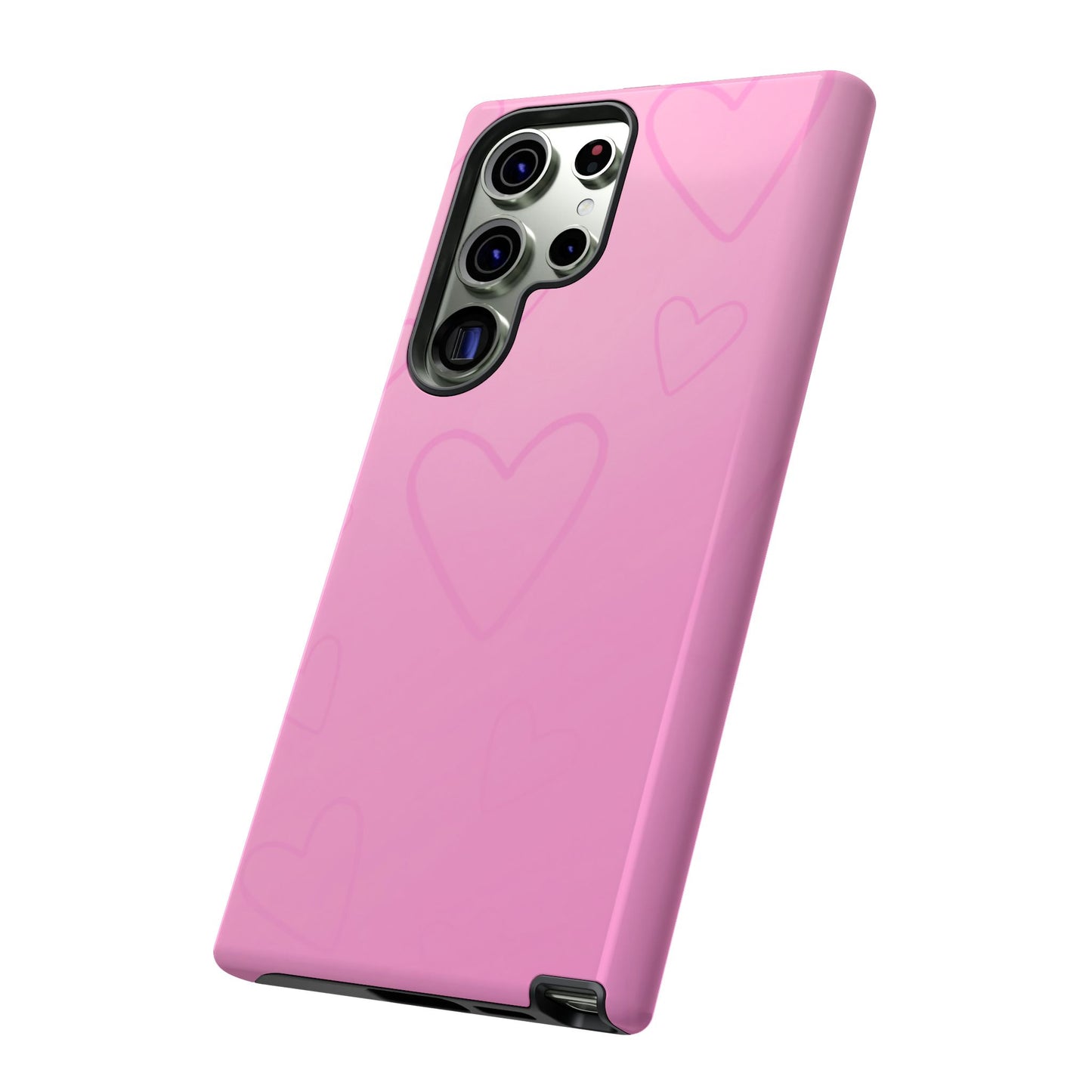 Hearts Pink Tough Cases