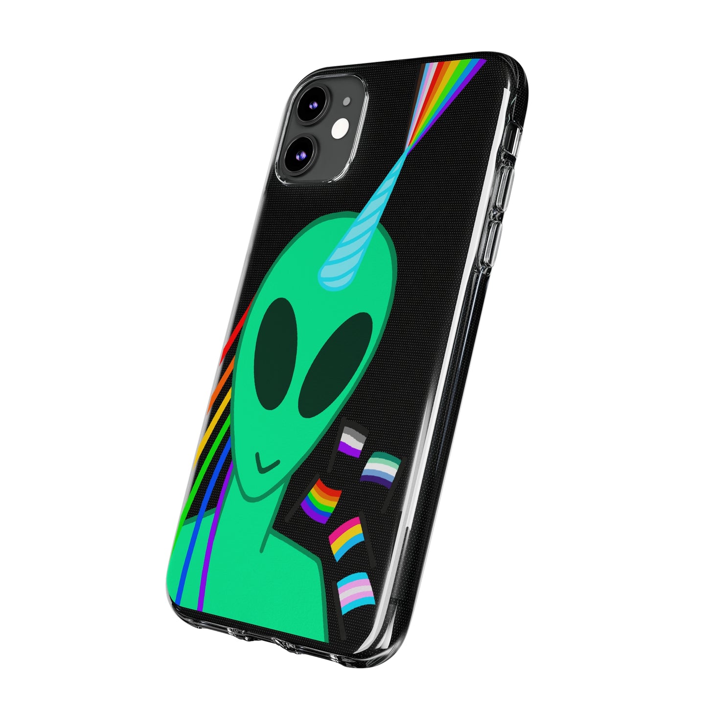 Gay Alien Clear Soft Phone Cases