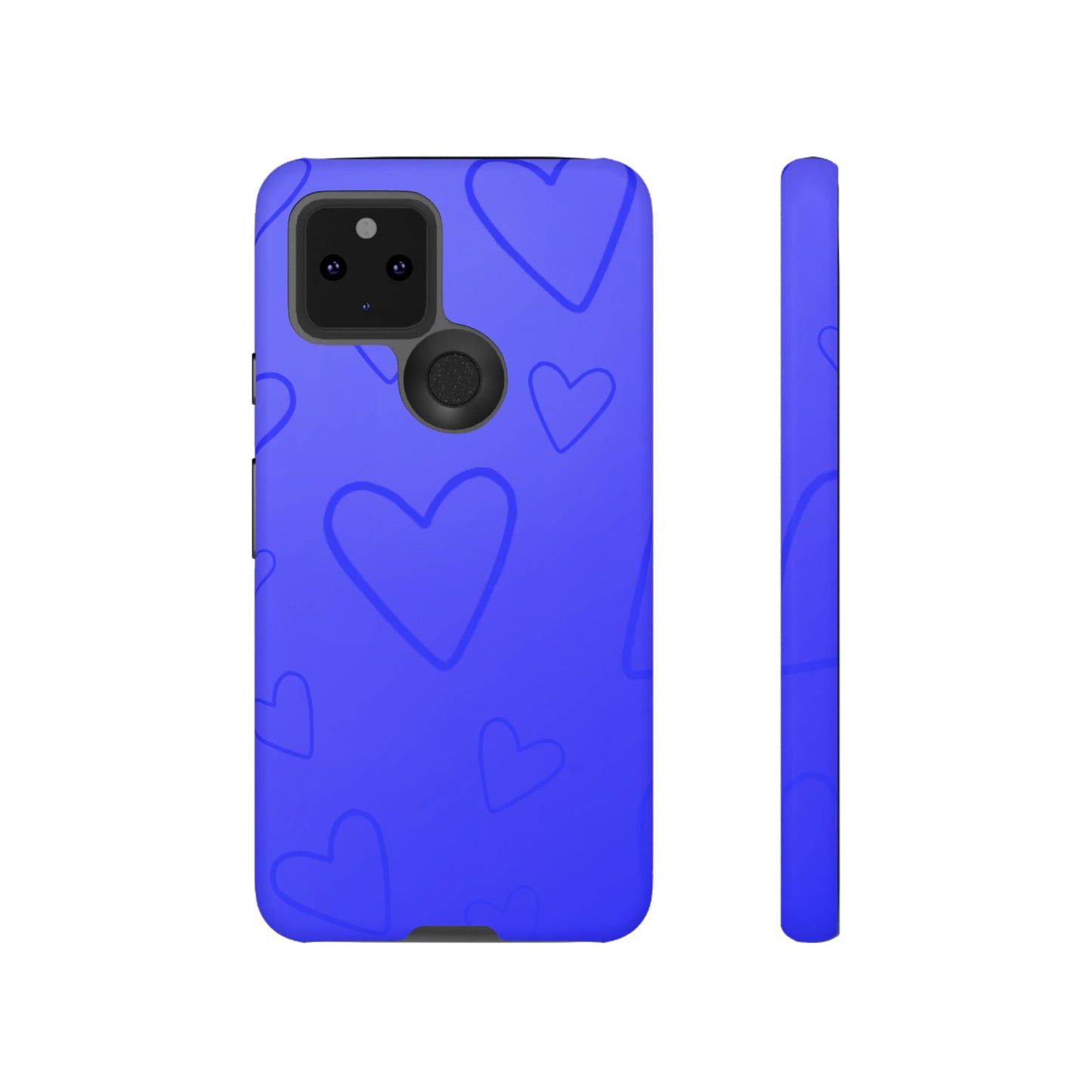 Hearts Blue Tough Cases