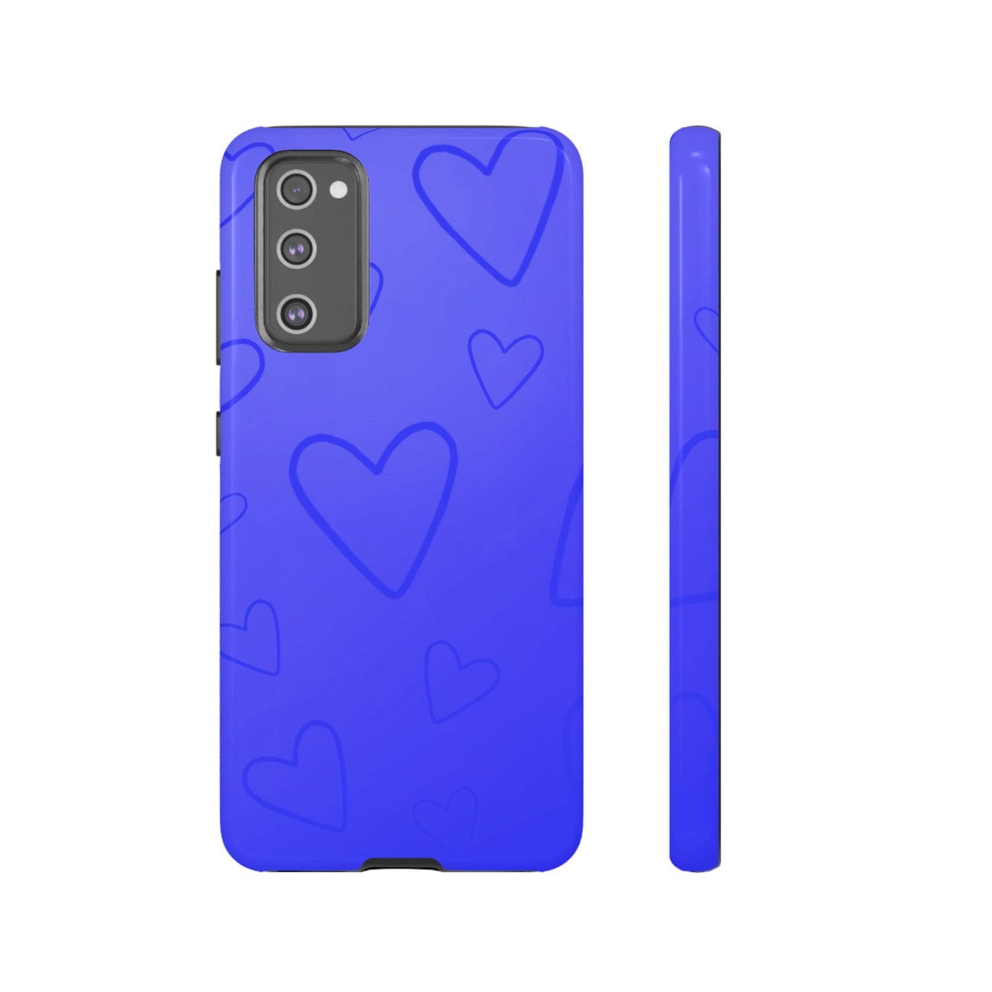 Hearts Blue Tough Cases