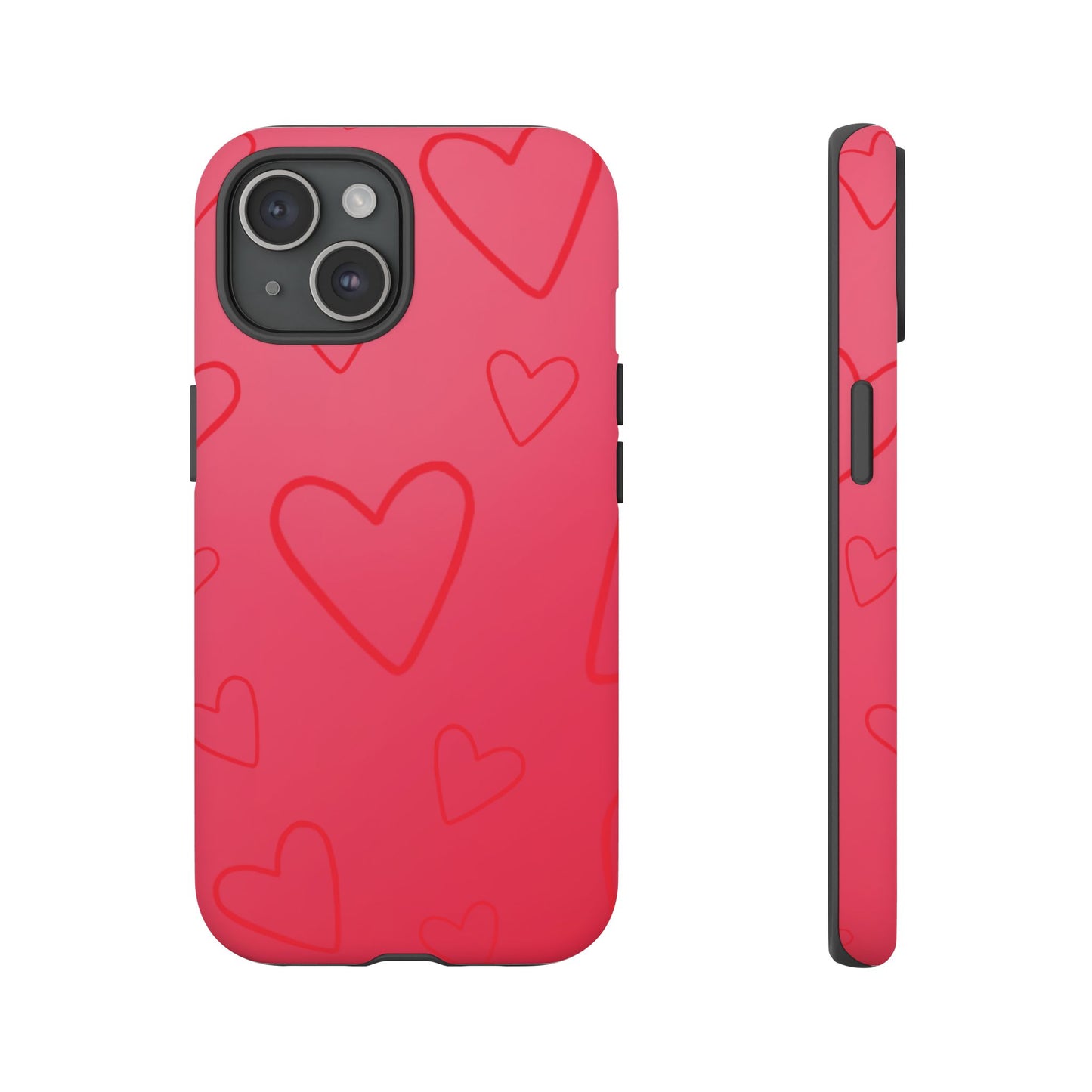 Hearts Red Tough Cases