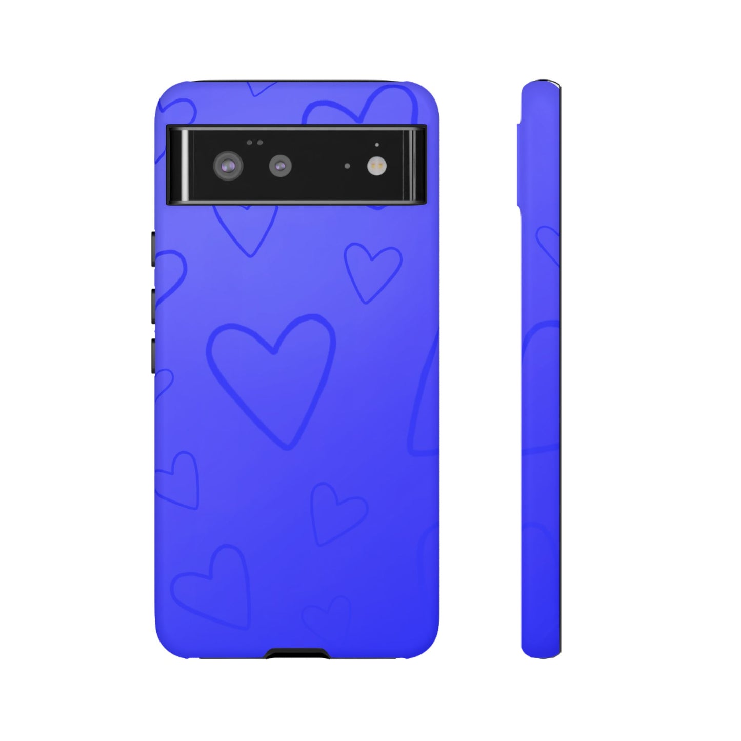 Hearts Blue Tough Cases