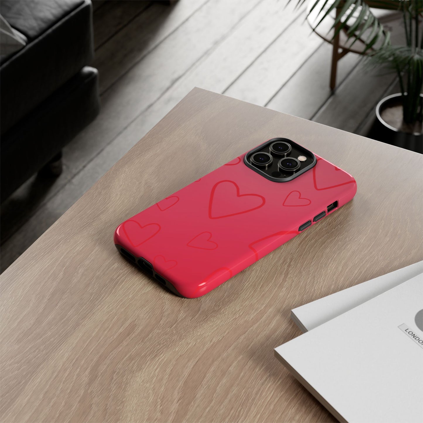 Hearts Red Tough Cases