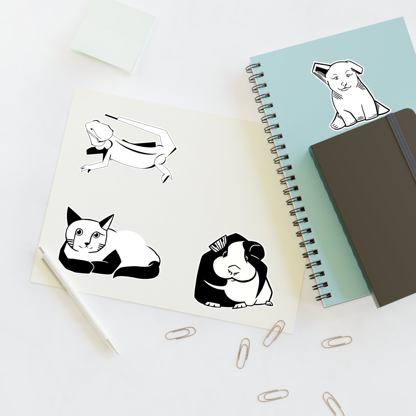 Abstract Pet Sticker Sheets