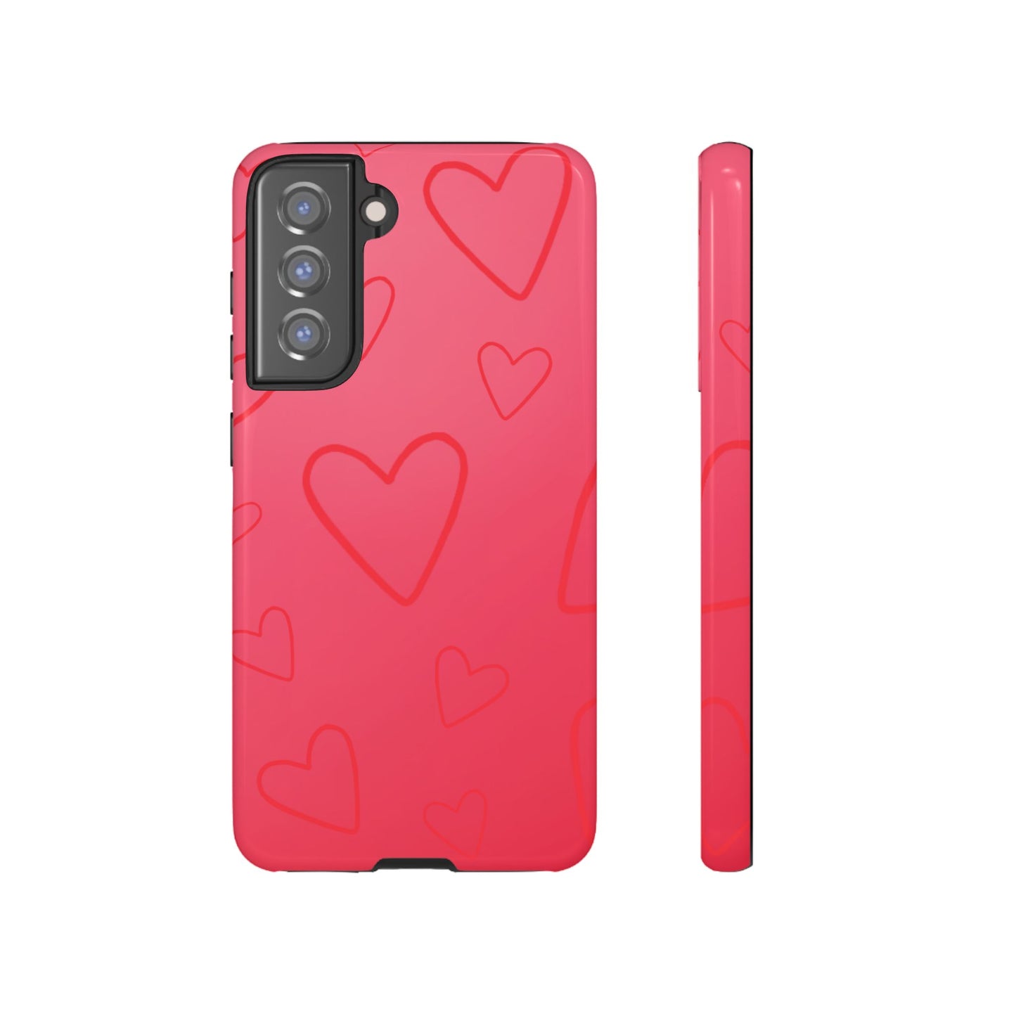 Hearts Red Tough Cases