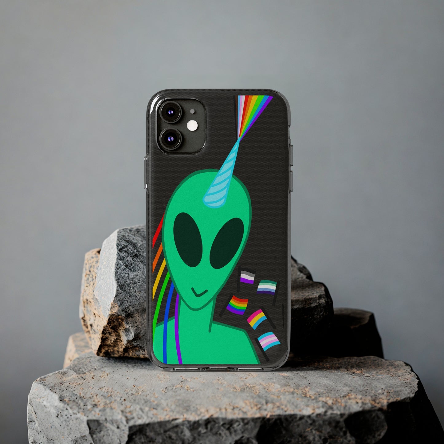 Gay Alien Clear Soft Phone Cases