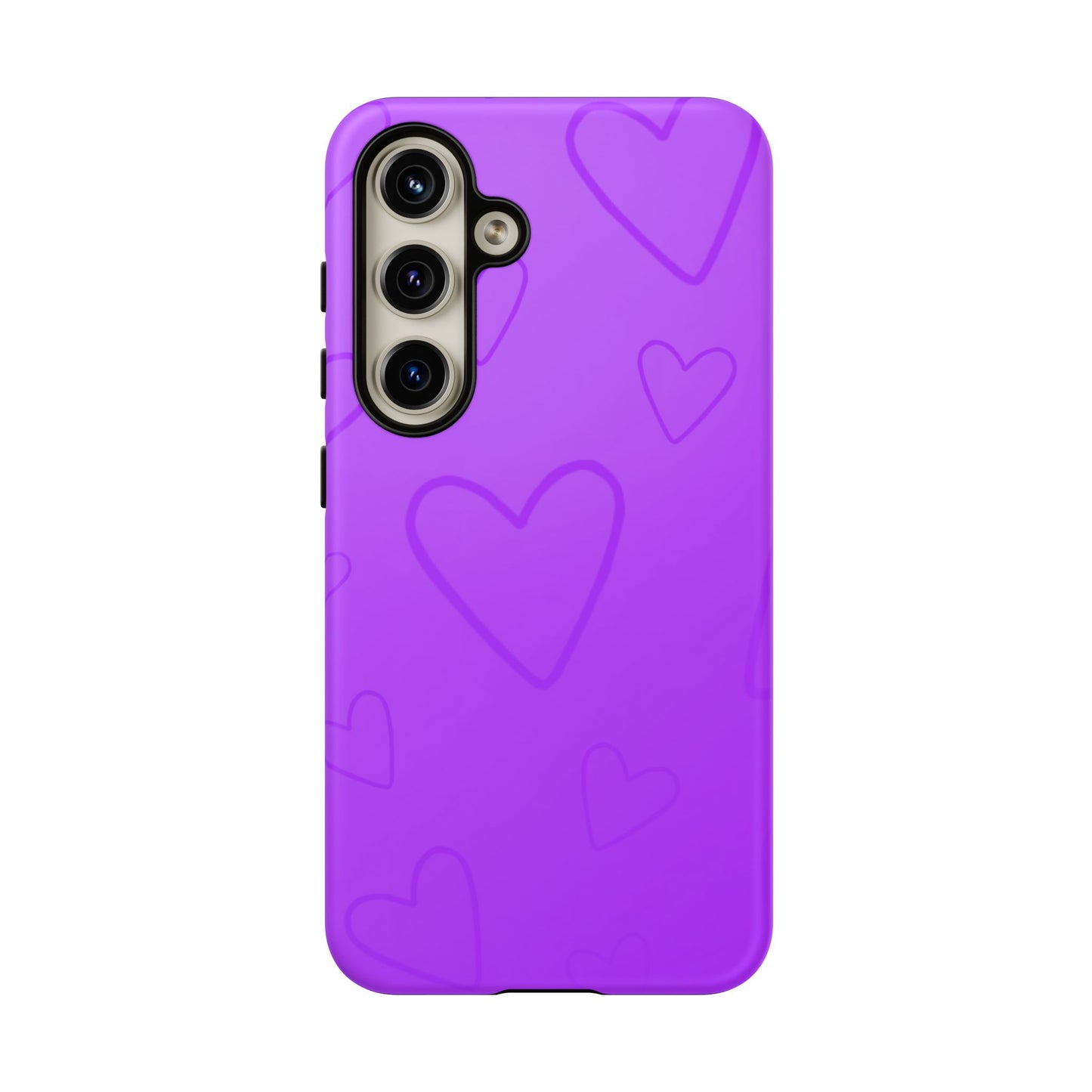 Hearts Purple Tough Cases