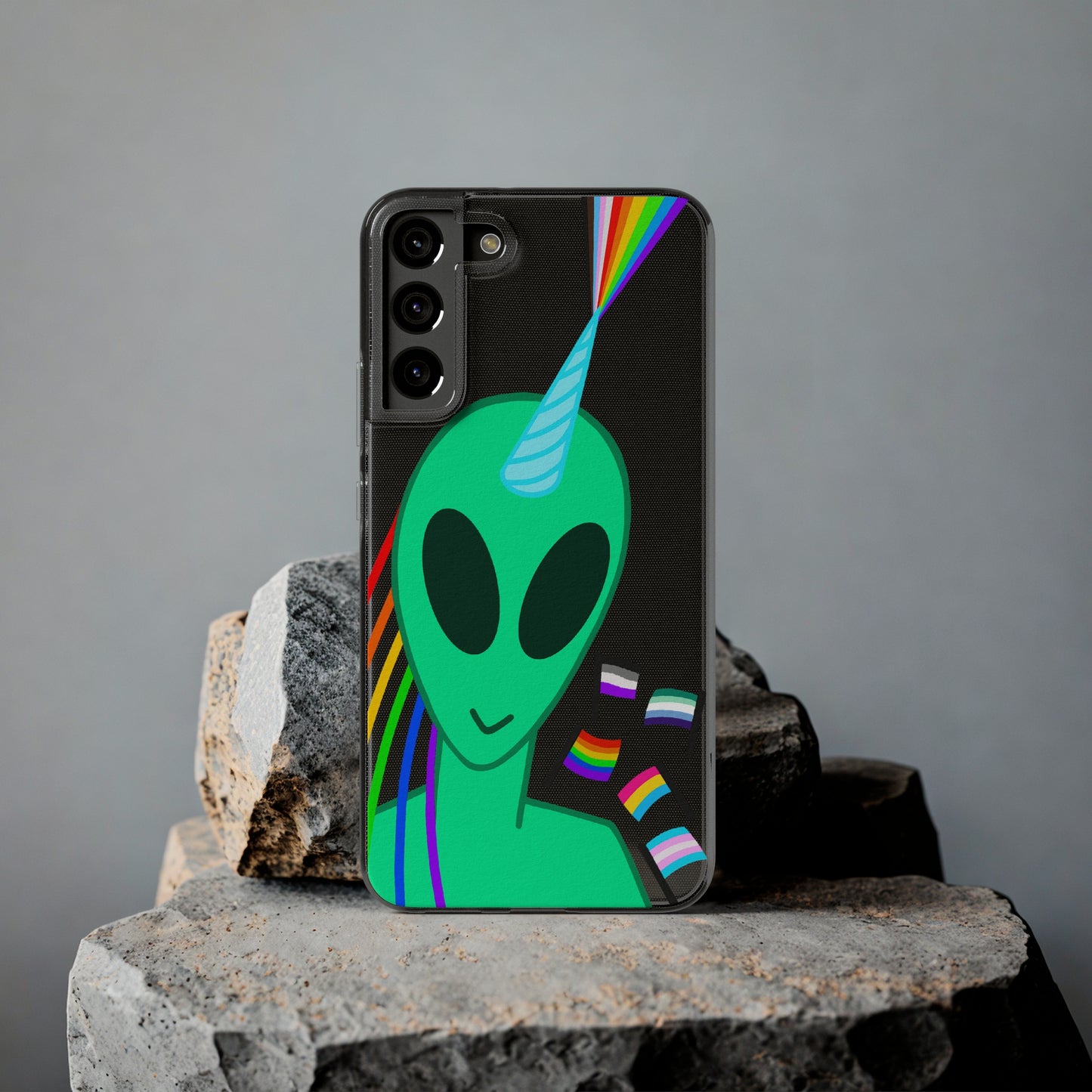 Gay Alien Clear Soft Phone Cases