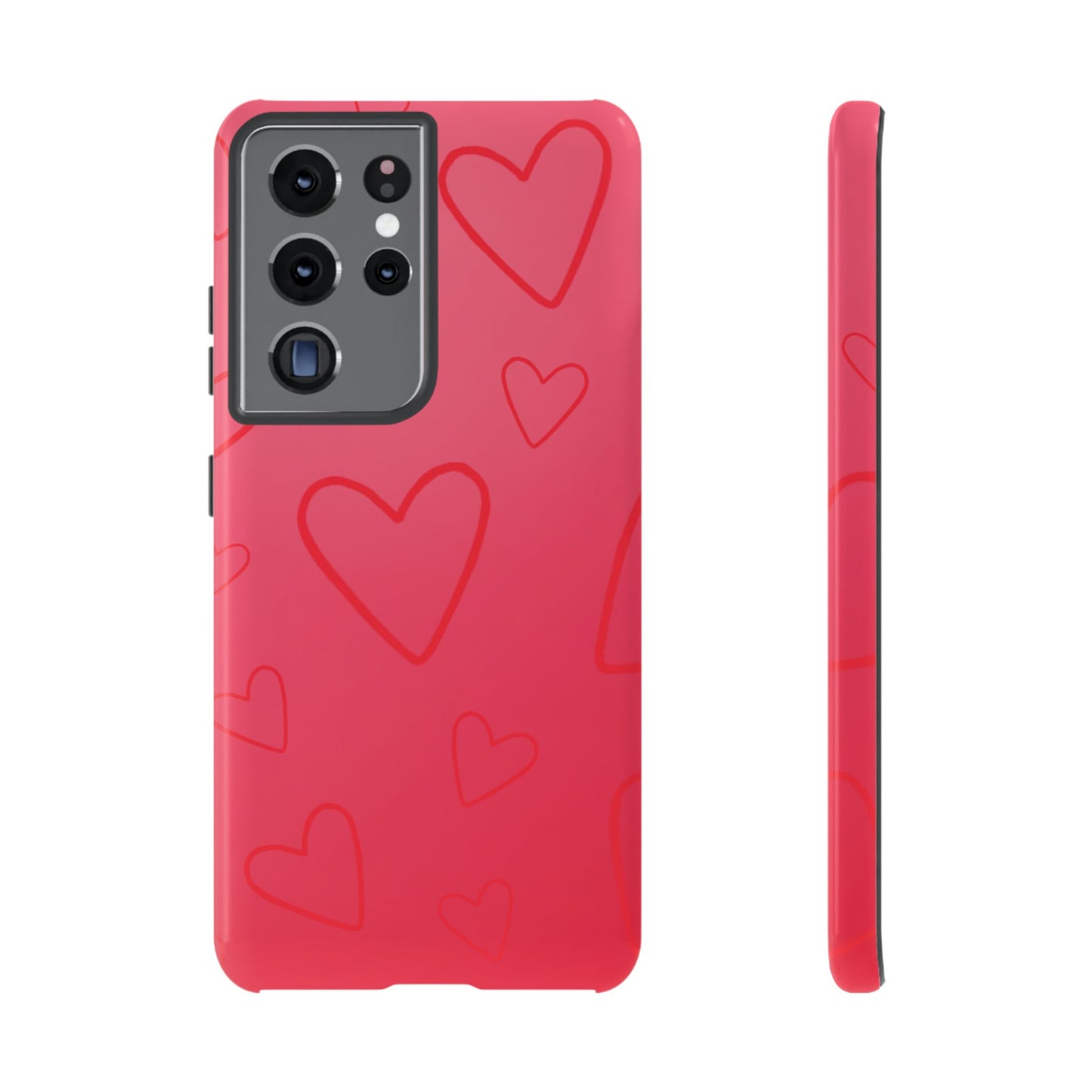 Hearts Red Tough Cases