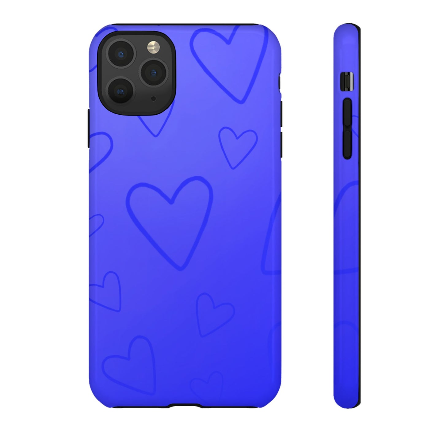 Hearts Blue Tough Cases