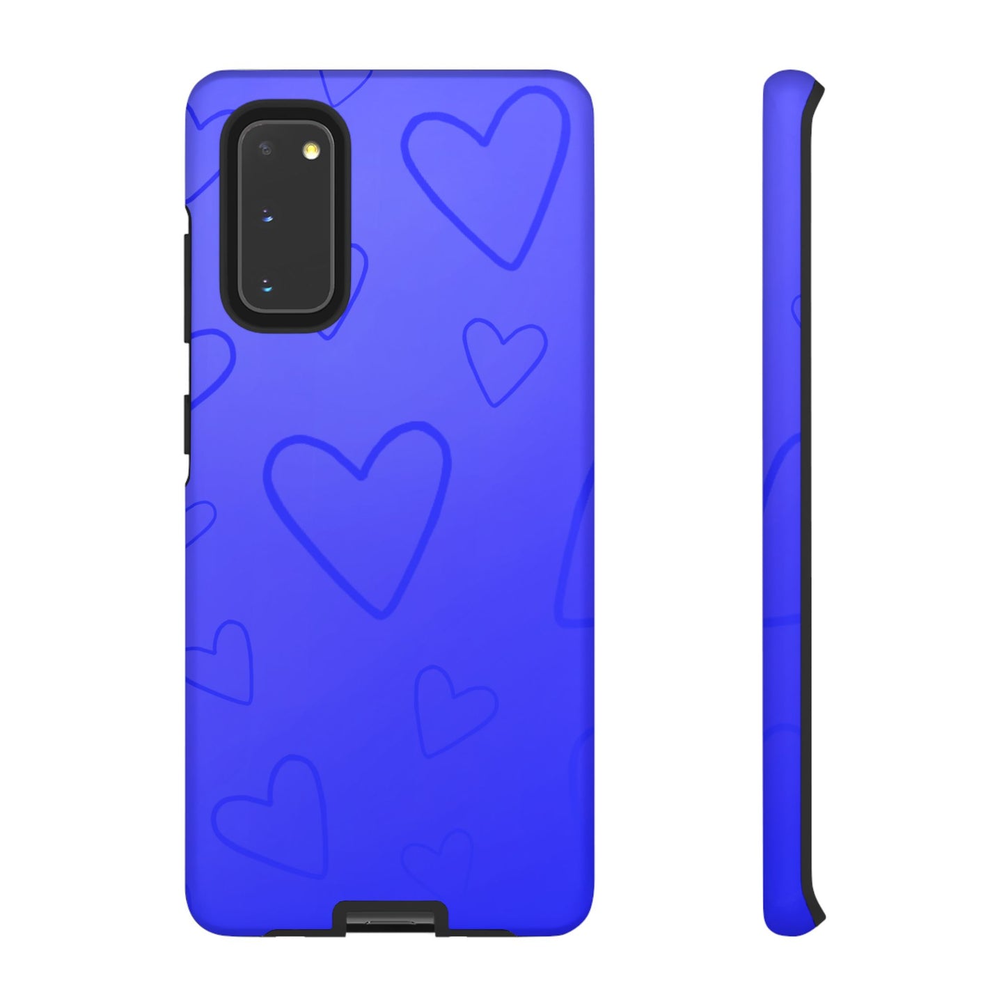 Hearts Blue Tough Cases