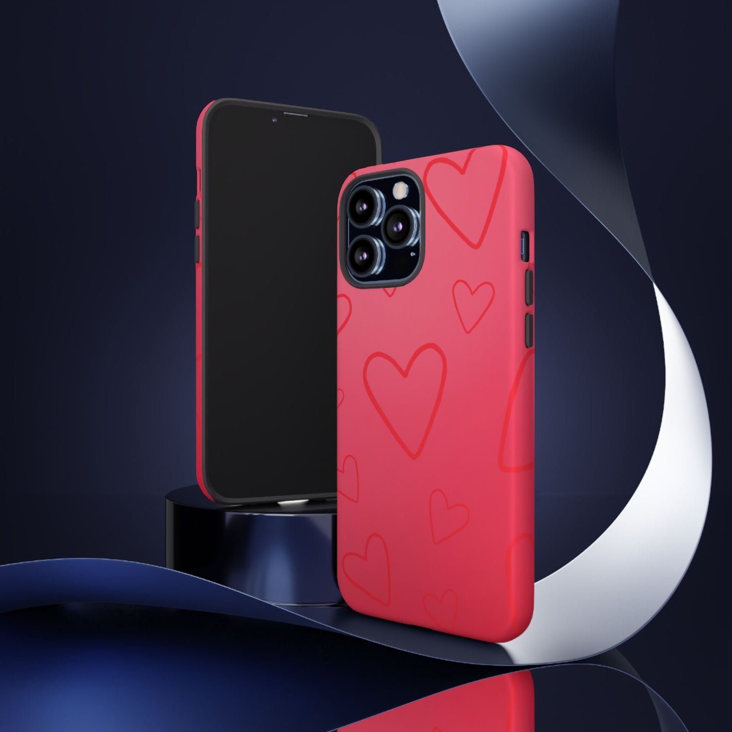 Hearts Red Tough Cases