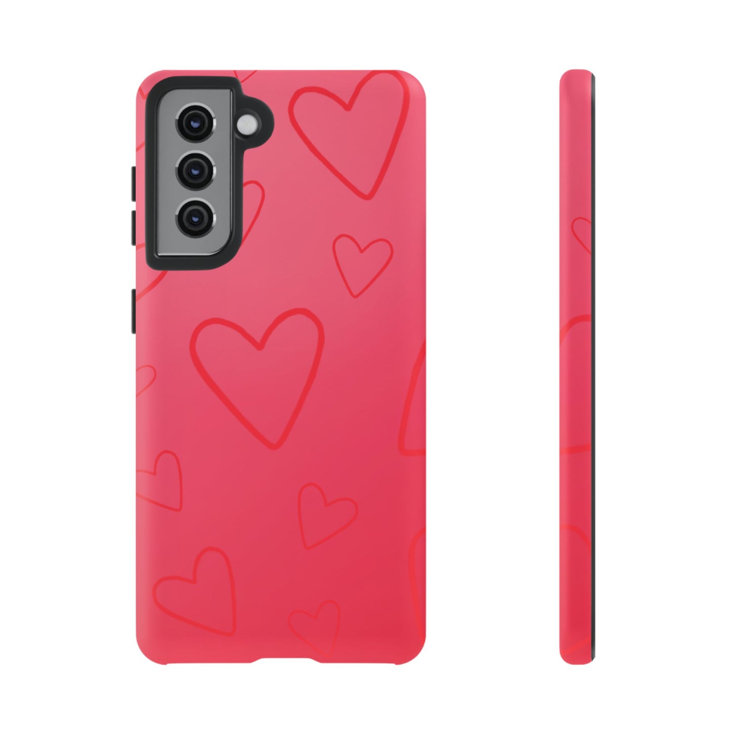 Hearts Red Tough Cases